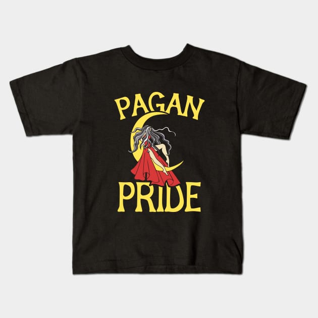 Pagan Pride Kids T-Shirt by bubbsnugg